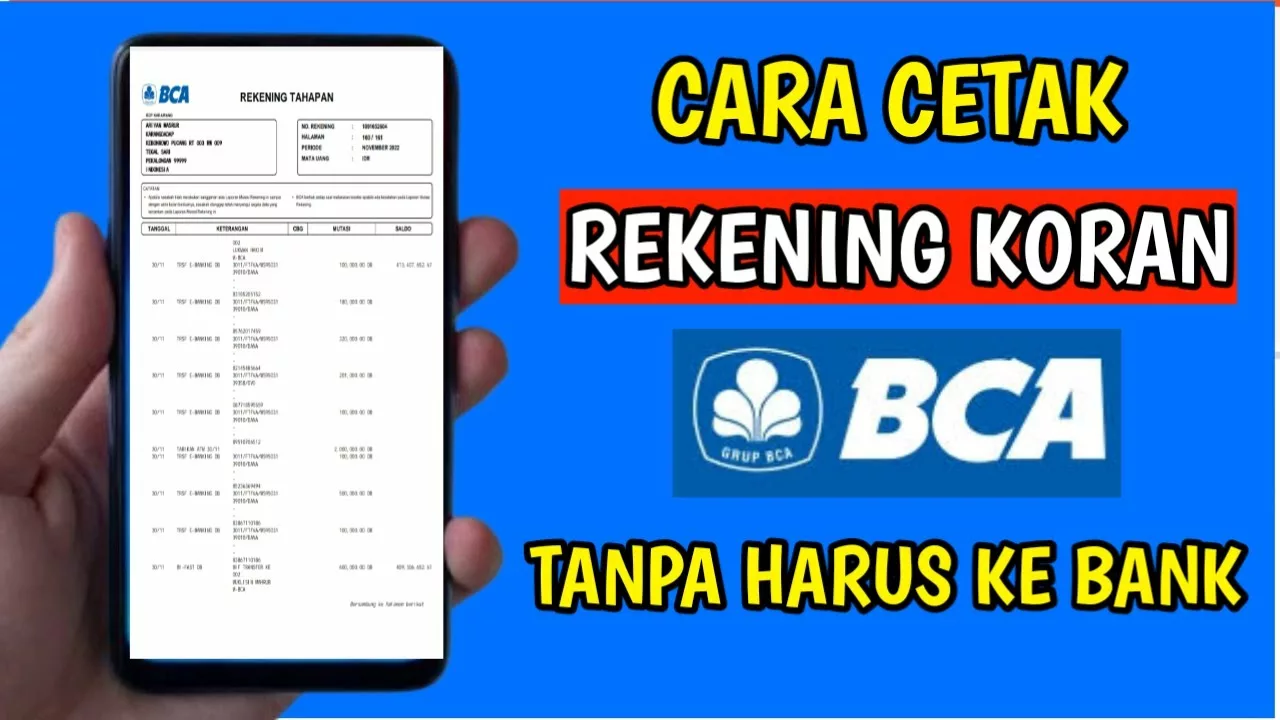 Contoh Rekening Koran BCA