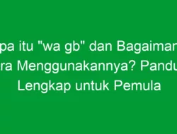 Apa itu “wa gb” dan Bagaimana Cara Menggunakannya? Panduan Lengkap untuk Pemula