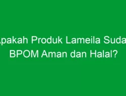 Apakah Produk Lameila Sudah BPOM Aman dan Halal?