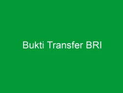 Bukti Transfer BRI yang Benar Ternyata Seperti Ini