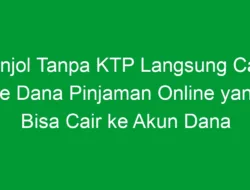 Pinjol Tanpa KTP Langsung Cair ke Dana Pinjaman Online yang Bisa Cair ke Akun Dana