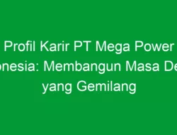 Profil Karir PT Mega Power Indonesia: Membangun Masa Depan yang Gemilang