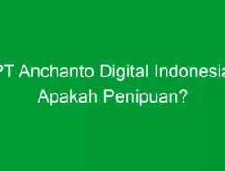 PT Anchanto Digital Indonesia: Apakah Penipuan?