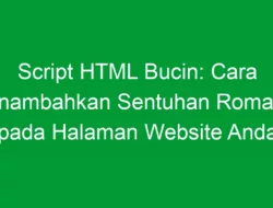 Script HTML Bucin: Cara Menambahkan Sentuhan Romantis pada Halaman Website Anda