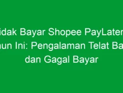 Tidak Bayar Shopee PayLater 1 Tahun Ini: Pengalaman Telat Bayar dan Gagal Bayar