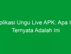 Aplikasi Ungu Live APK: Apa Itu Ternyata Adalah Ini