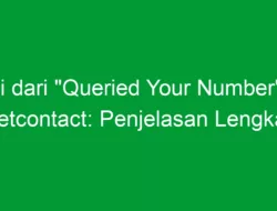 Arti dari “Queried Your Number” di Getcontact: Penjelasan Lengkap