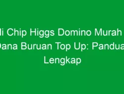 Beli Chip Higgs Domino Murah via Dana Buruan Top Up: Panduan Lengkap