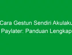 Cara Gestun Sendiri Akulaku Paylater: Panduan Lengkap