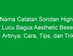 Ide Nama Catatan Sorotan Highlight IG Lucu Bagus Aesthetic Beserta Artinya: Cara, Tips, dan Trik