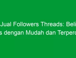 Jual Followers Threads: Beli Folls dengan Mudah dan Terpercaya