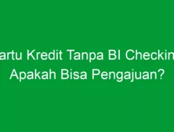 Kartu Kredit Tanpa BI Checking: Apakah Bisa Pengajuan?