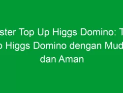 Mister Top Up Higgs Domino: Top Up Higgs Domino dengan Mudah dan Aman